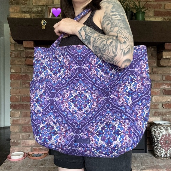 Vera Bradley Regal Rosette Tote - Picture 1 of 11
